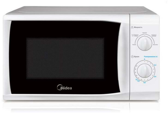 Печь микроволновая Midea 20л 700Вт белый MM720CKE/MM720CFB Midea MM720CFB