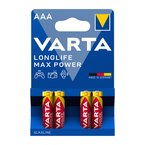 Батарейка AAA Varta LONGLIFE MAX POWER (MAX TECH) (4703101404)