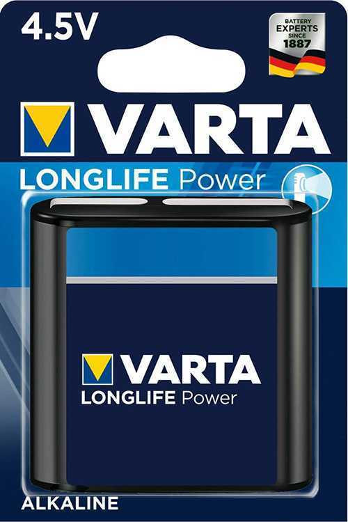 Батарейка Батарейка Varta LONGLIFE POWER (HIGH ENERGY) 3LR12 BL1 Alkaline 4.5V (4912) (1/10/100) (4912121411)