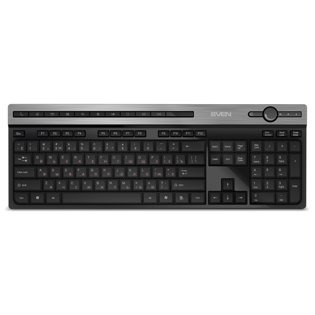 Беспроводная клавиатура SVEN KB-E5500W (2,4 GHz, 115кл.) Sven SV-021931