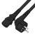 GCR Кабель питания 10.0m, Евровилка угловая - С13, 3*0,5mm, черный, GCR-54373 Greenconnect GCR-54373