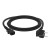 GCR Кабель питания 10.0m, Евровилка угловая - С13, 3*0,5mm, черный, GCR-54373 Greenconnect GCR-54373